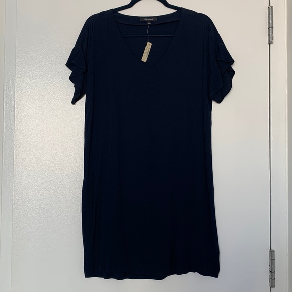 LAST CHANCE - Madewell Ruffle-Sleeve Easy Dress - Picture 2 of 5